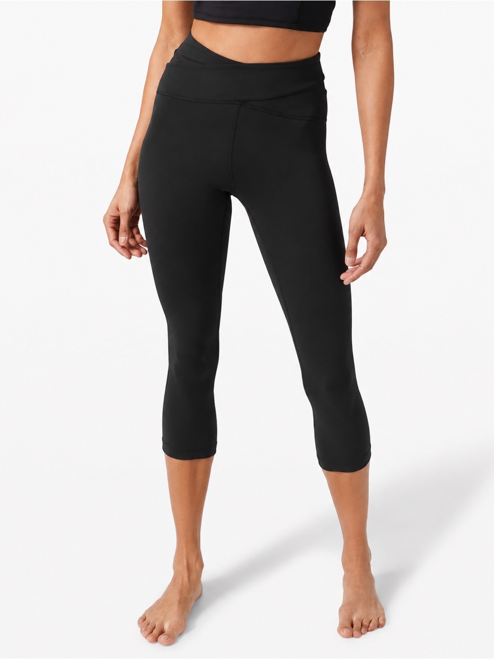 Lululemon Aligned Angles High Rise Yoga Leggings Pants Crop 4 Black